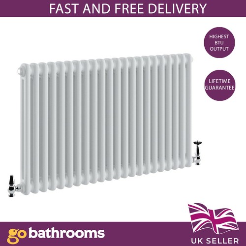White traditional column - white,