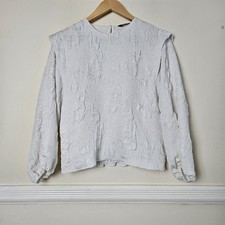 Zara Ivory Textured Cloqué