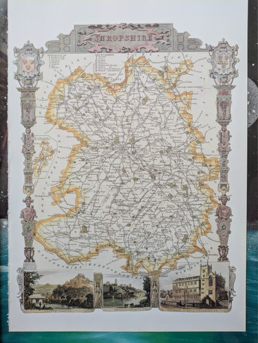Map shropshire county by - map,