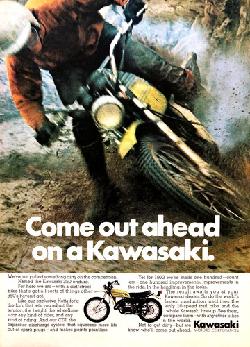 1972 kawasaki 350 - kawasaki,