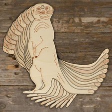 10x Wooden Meerkat Standing