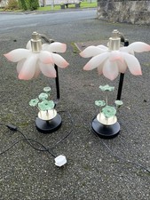 pink lotus flower table lamp