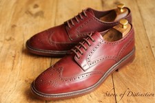 Loake 1880 Chester Burgundy Leather Derby Brogue Shoes Mens UK 11 US 12 RRP:£299