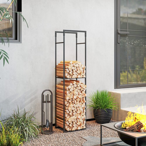 Metal firewood log - metal, holder