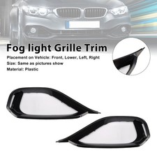 Left & Right Fog Light Bezel Grille Front Bumper Trim Fit BMW 428i F32 F33 F36