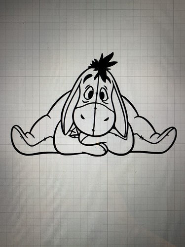 Eeyore vinyl sticker
