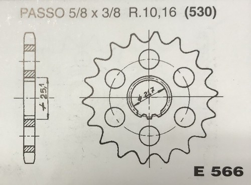 Front sprocket for kawasaki - front,