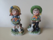 Pair Of Small Figures Boy &