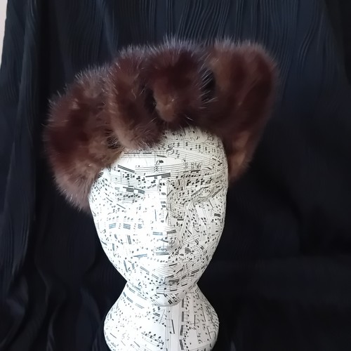 1950s vintage fur hat beret - 1950s,