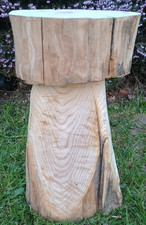 Mushroom stool solid wood