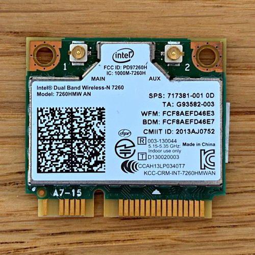 Intel 7260hmwan dual band - 7260hmwan,