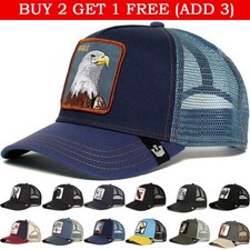 Animal Embroidery Unisex Trucker Mesh Baseball Cap Snapback Hip hop Sun hat UK