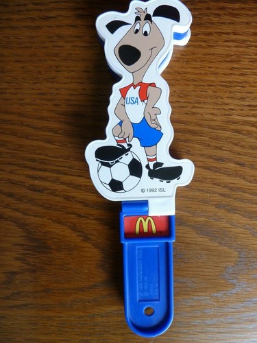 Vintage football rattle - football,