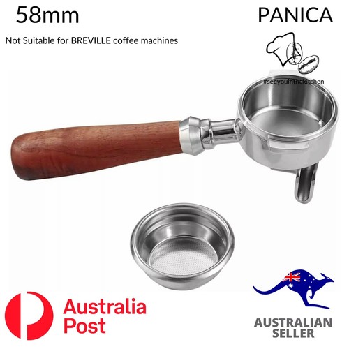 Group handle portafilter wood - group,