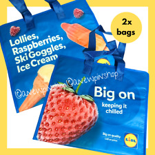 LIDL Shopping Bags LARGE x2 Insulated Chill Cool Frozen Food Shopper Tote