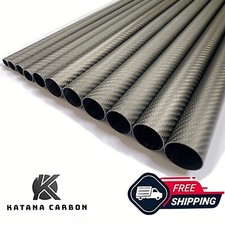 Matte 3k Carbon Fiber Tube Length 1000mm All sizes OD From 8mm to 62mm Twill