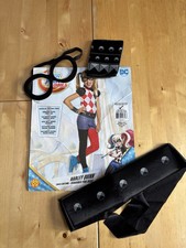 Rubie's Official DC Super Hero Girl's Harley Quinn Costume, Kids Medium 8-10 Yrs