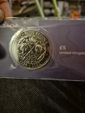 2022 £5 Uncirculated Elizabeth 2 Regina Queen Elizabeth King's Head Coin