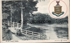 1907 Peebles On The River Tweed Printed Postcard posted