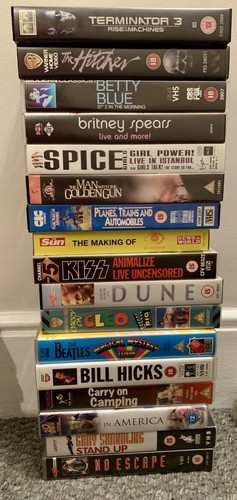 Vhs video cassette - 17, bundle