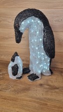 Acrylic LED Penguin Family 3D Outdoor Christmas Light Decoration Xmas  Display