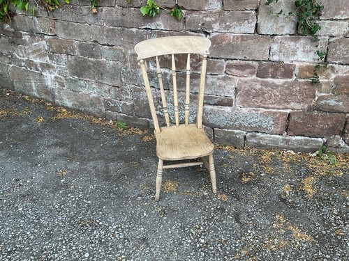 Vintage pine high backed - pine,