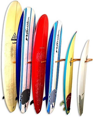 Vertical timber surfboard wall - timber,