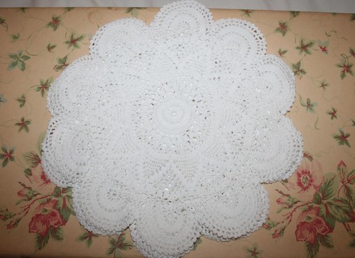 Large white cotton crochet - large,