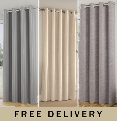Thermal eyelet door curtains - thermal,