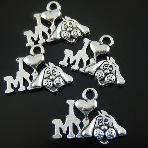 Love dog charms - 20,
