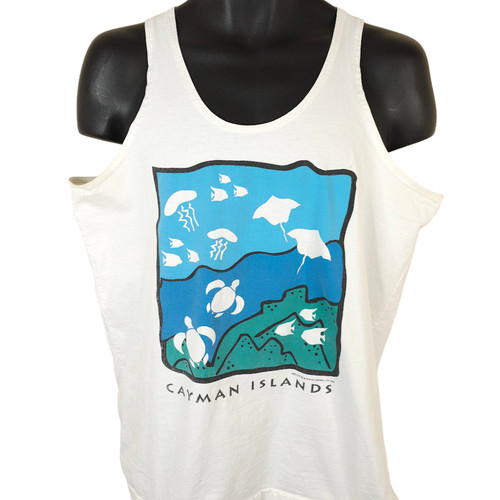Vintage cayman islands tank - islands,