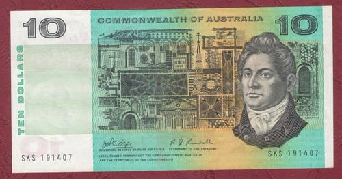 Australian paper banknote - paper,