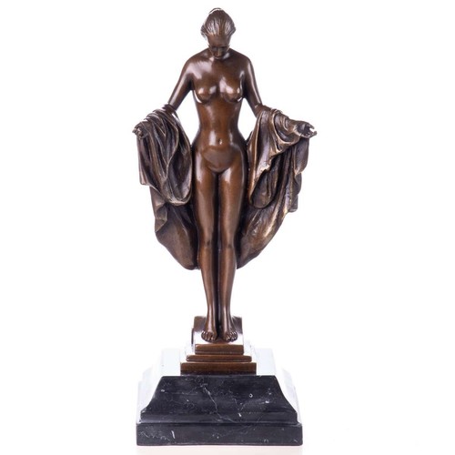 Bronze sculpture nude - , art
