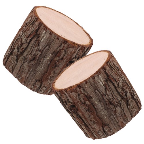 2pcs tree stump decor - tree, 6"