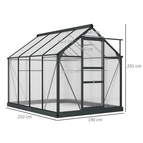 6x8ft greenhouse with - 6x8ft,