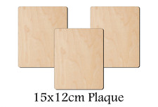 Wooden rectangle shape 15x12cm - shape,