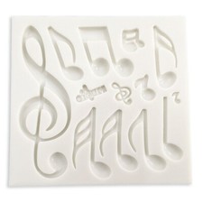 Large Multi Musical Notes Silicone Mould Music Themed Cupcake Cake Topper Sugarc