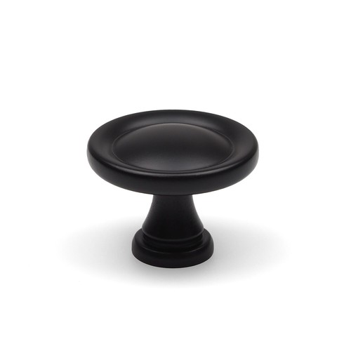 Matt black cabinet knob - matt,