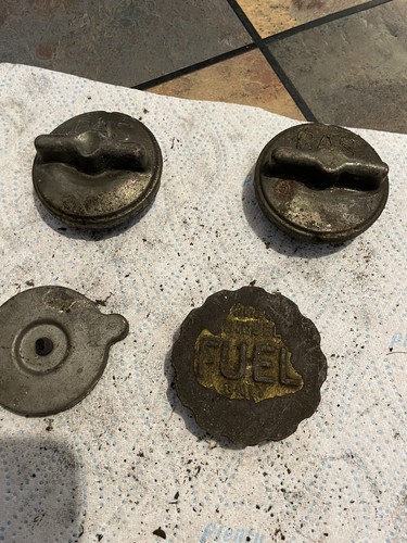 Old petrol can lids - 4,