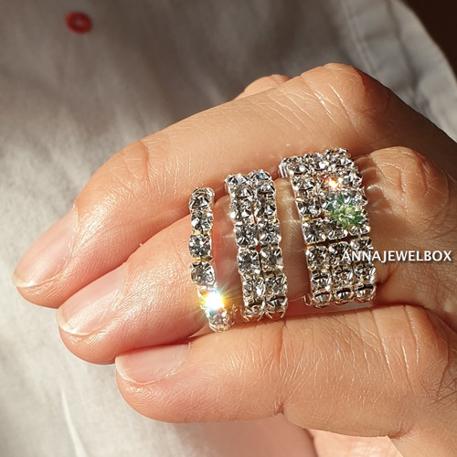 Pretty silver elastic stretch - silver,