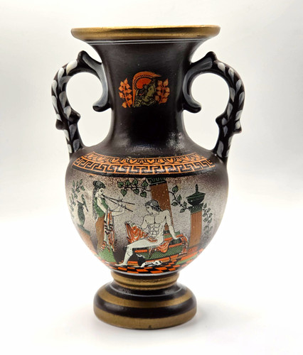 Vintage greek plaster - plaster, amphora