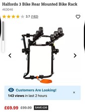 Halfords 3 Bike Rack