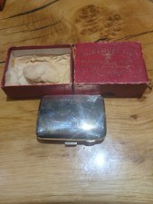 Vintage Silver Cigarette Case. Fully Hallmarked With Box.