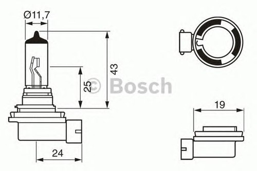 Bosch pure h11 12v 55w - pure/lt,