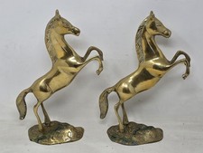 Pair Of Vintage Solid Brass