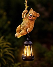Solar hanging bear garden - hanging,