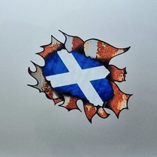 Scotland Scottish Flag Rusted