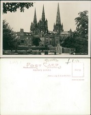 Lichfield Cathedral & Garden of Remembrance Friths Real Photo RP 