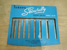 TERRY'S SECURITY WORM DRIVE HOSE CLIP VINTAGE STORAGE RACK