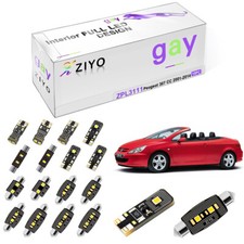 10 Bulbs Xenon White LED Full